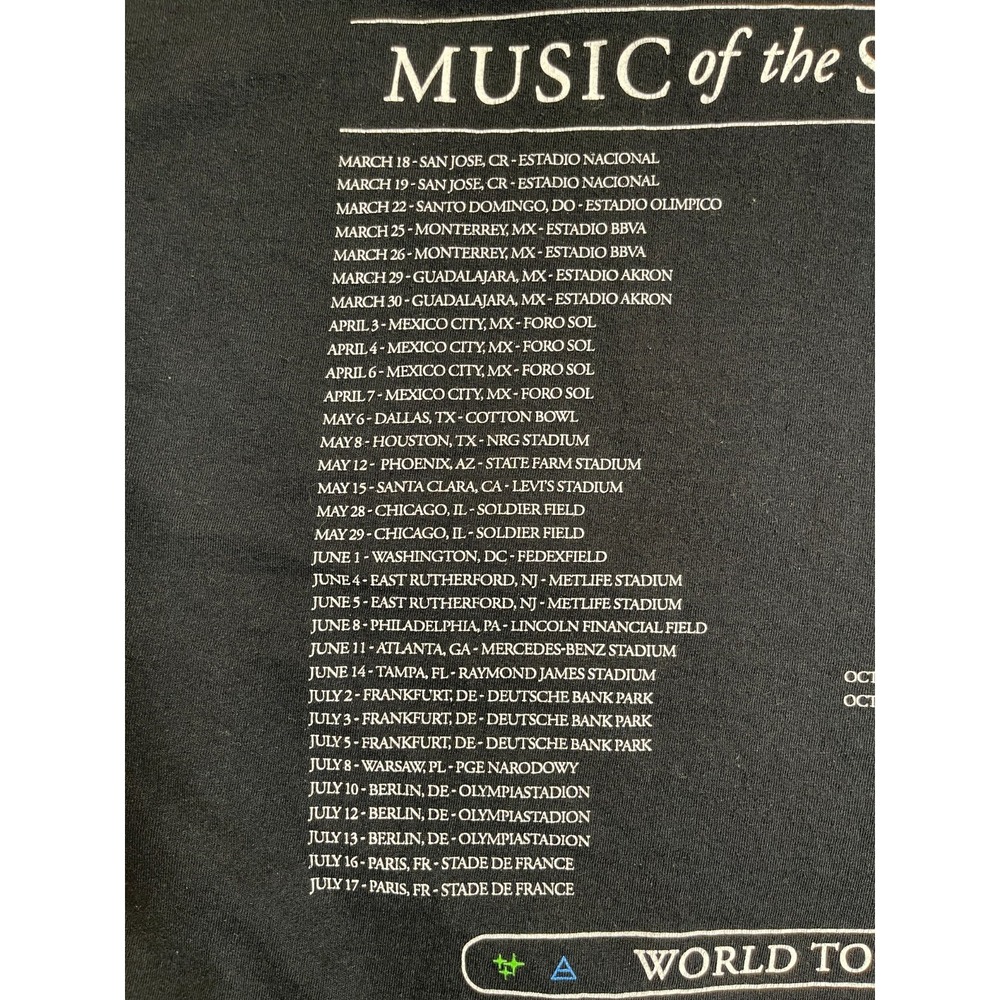 Coldplay Music of the Spheres Shirt Mens XL Black World Tour Band Tee 2022 - Picture 12 of 13